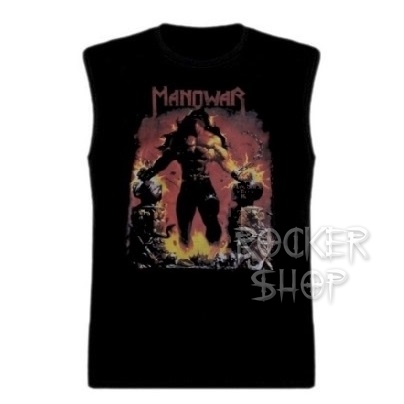 Tričko MANOWAR pánske-Louder Than Hell/bez rukávov
