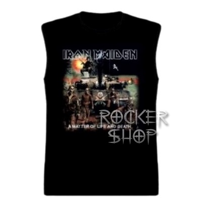 Tričko IRON MAIDEN pánske-A Matter Of Life And Death/bez rukávov