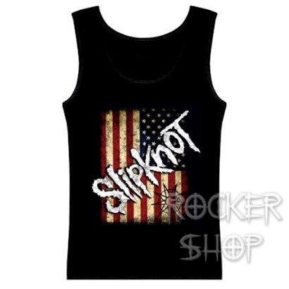 Tričko SLIPKNOT dámsky top-USA Flag