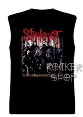 Tričko SLIPKNOT pánske-Band/bez rukávov