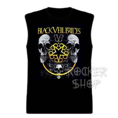 Tričko BLACK VEIL BRIDES pánske-Skulls/bez rukávov