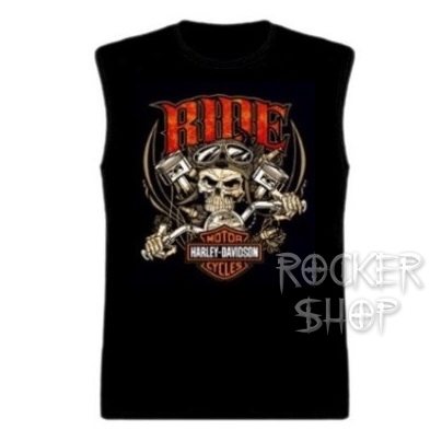Tričko HARLEY DAVIDSON pánske-Skull Rider/bez rukávov