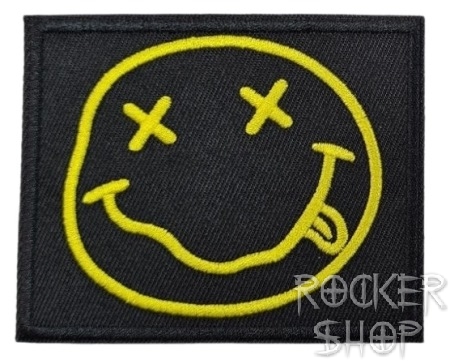 Nášivka NIRVANA nažehľovacia-Smiley