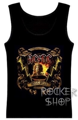 Tričko AC/DC dámsky top-Hell´s Bells Flame
