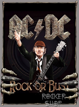 Nášivka AC/DC chrbtová-Angus Rock Or Bust/Hands
