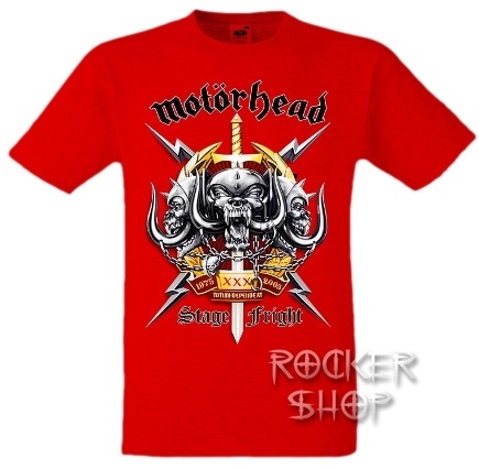Tričko MOTORHEAD pánske-Stage Fright/Red