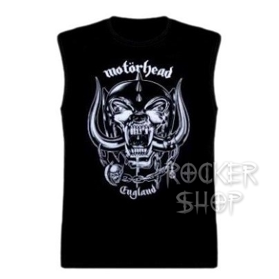 Tričko MOTÖRHEAD pánske-England BW/bez rukávov