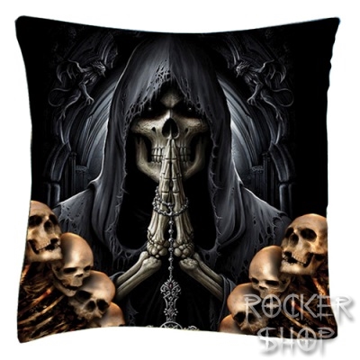Vankúš SKULL-Praying Monk