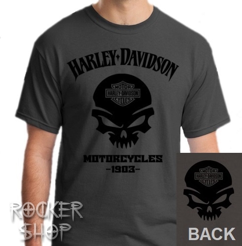 Tričko HARLEY DAVIDSON pánske-Motorcycle 1903/Grey