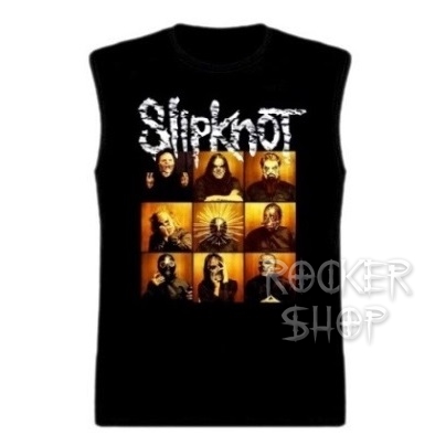 Tričko SLIPKNOT pánske-Band In Frames/bez rukávov