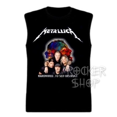 Tričko METALLICA pánske-Hardwired Band/bez rukávov