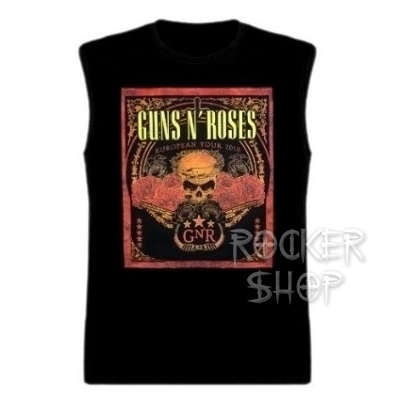 Tričko GUNS N´ROSES pánske-European Tour 2010/bez rukávov