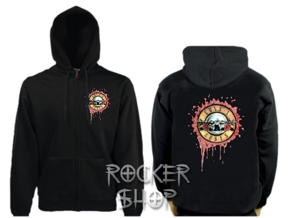 Mikina GUNS N´ROSES pánska-Bloody Bullet Logo