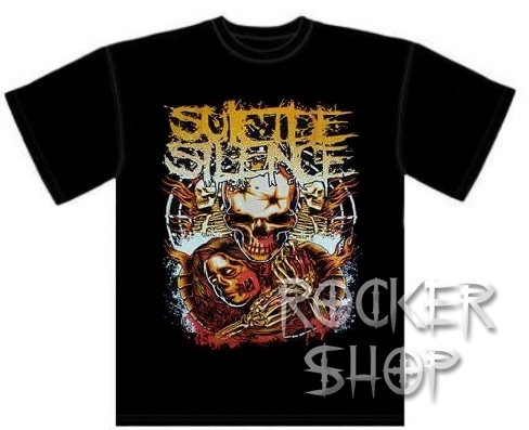 Tričko SUICIDE SILENCE pánske-Skull Hug