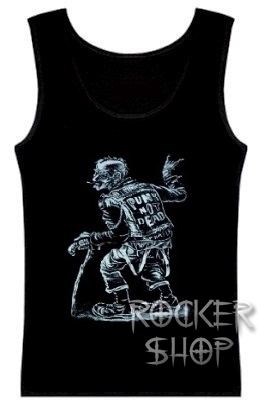 Tričko PUNKS NOT DEAD dámsky top-Old Punker