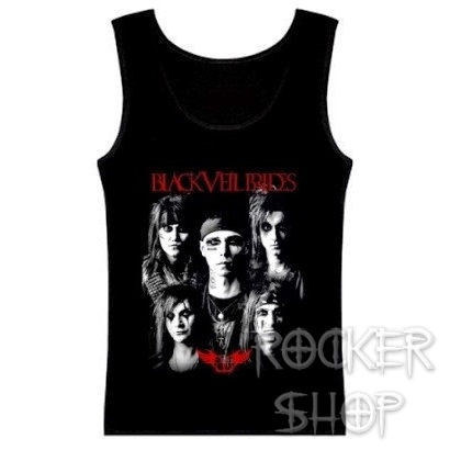 Tričko BLACK VEIL BRIDES dámsky top-Band Red Logo