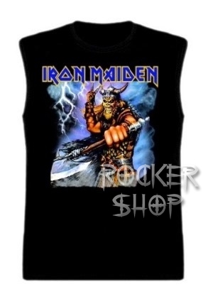 Tričko IRON MAIDEN pánske-Viking/bez rukávov