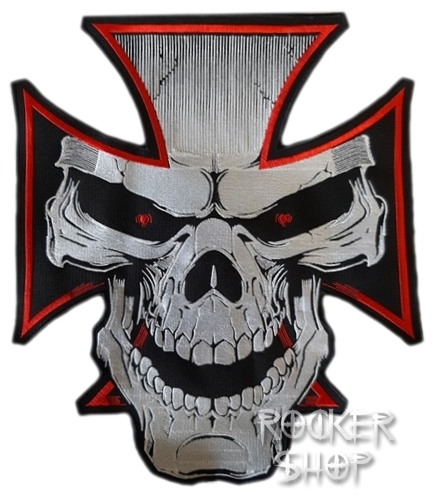Nášivka CROSS SKULL chrbtová