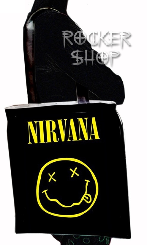 Taška NIRVANA nákupná-Smiley Logo