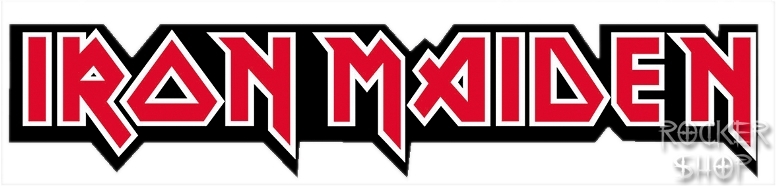 Nálepka IRON MAIDEN orezaná-Logo 1
