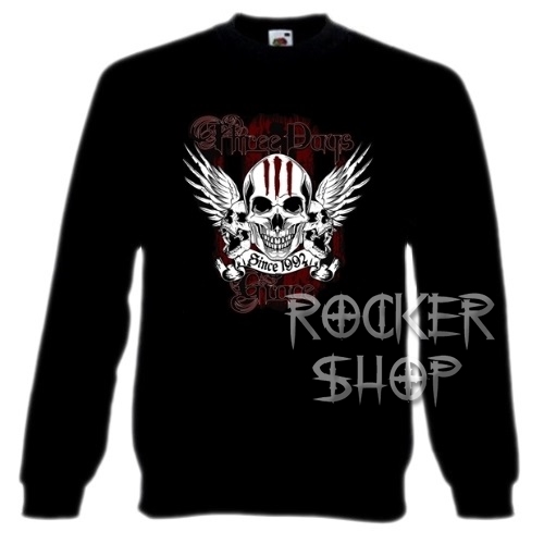 Mikina THREE DAYS GRACE pánska-Skull