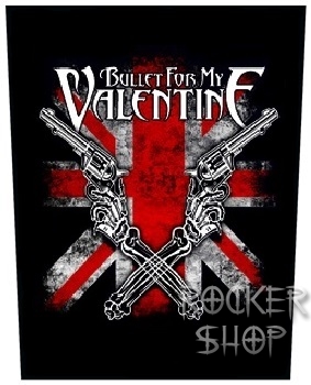 Nášivka BULLET FOR MY VALENTINE chrbtová-Pistols