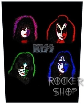 Nášivka KISS chrbtová-Colored Faces