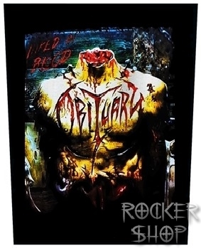 Nášivka OBITUARY chrbtová-Inked In Blood