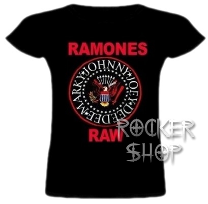 Tričko RAMONES dámske-Raw