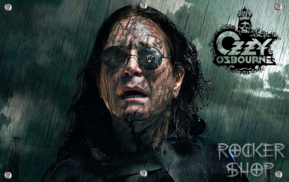 Vlajka OZZY OSBOURNE-Black Rain