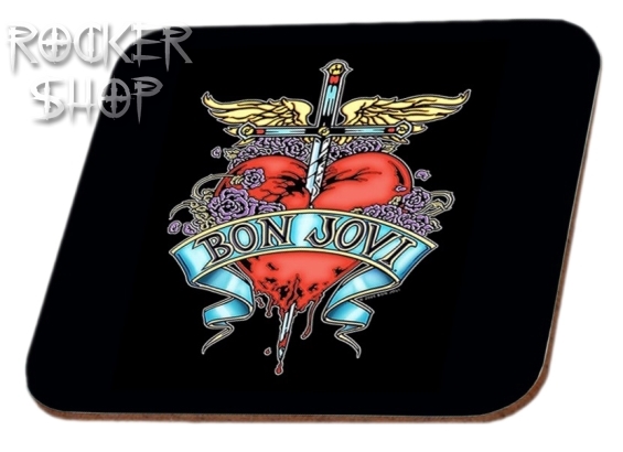 Podpivník BON JOVI-Heart Logo