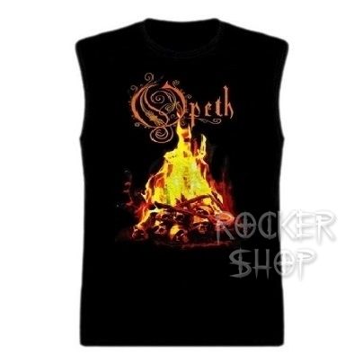 Tričko OPETH pánske-Fire Skulls/bez rukávov