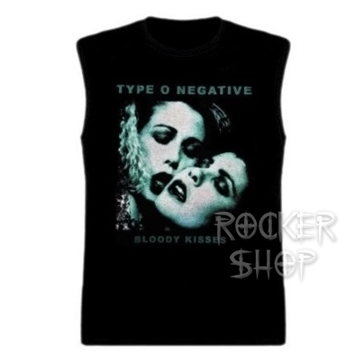 Tričko TYPE O NEGATIVE pánske-Bloody Kisses Cover/bez rukávov