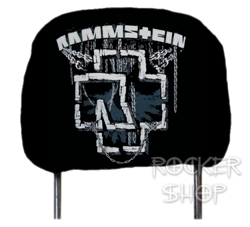Návlek na opierku hlavy RAMMSTEIN-Cross Logo