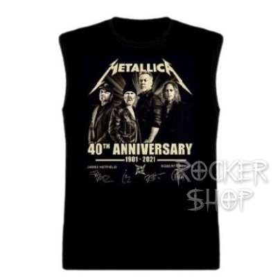 Tričko METALLICA pánske-40th Anniversary/bez rukávov