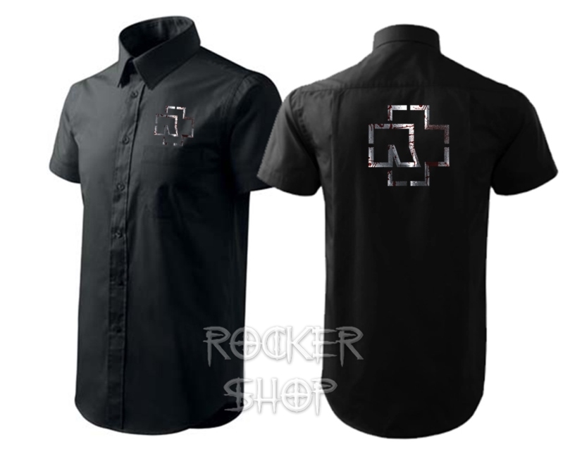 Košeľa RAMMSTEIN pánska-Cross Logo