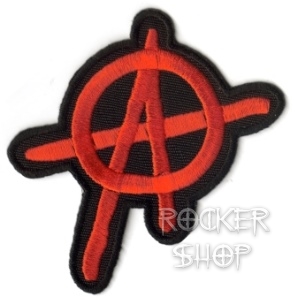 Nášivka ANARCHY nažehľovacia-Red A Cut