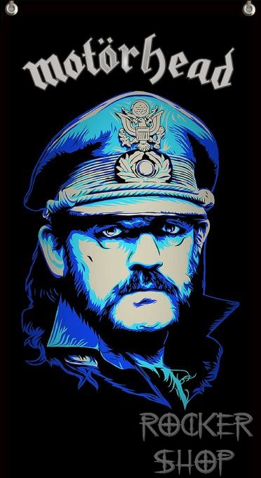Vlajka MOTORHEAD-Blue Lemmy