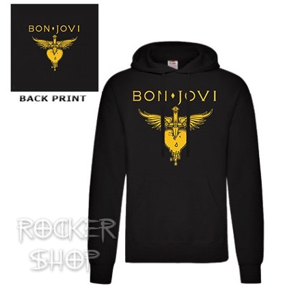 Mikina BON JOVI-Yellow Logo