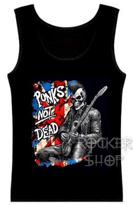 Tričko PUNKS NOT DEAD dámsky top-Guitar