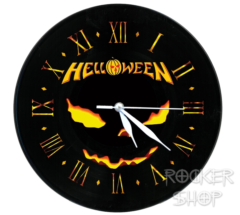 Nástenné hodiny HELLOWEEN vinyl-Pumpkin 