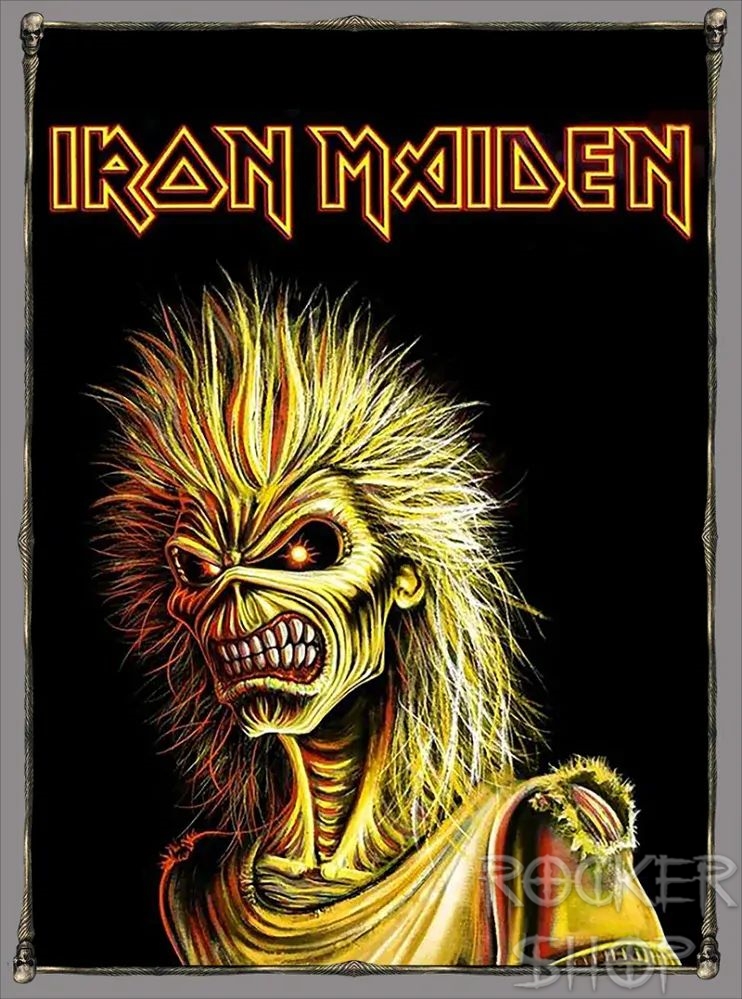 Nášivka IRON MAIDEN chrbtová-Eddie Yellow