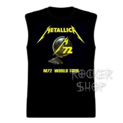 Tričko METALLICA pánske-M72 World Tour/bez rukávov