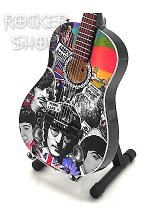 Mini gitara BEATLES-Collage Tribute Acoustic