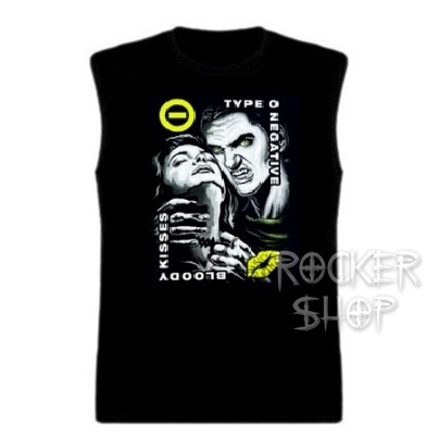 Tričko TYPE O NEGATIVE pánske-Bloody Kisses/bez rukávov