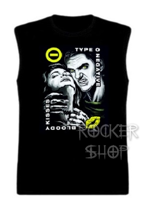 Tričko TYPE O NEGATIVE pánske-Bloody Kisses/bez rukávov