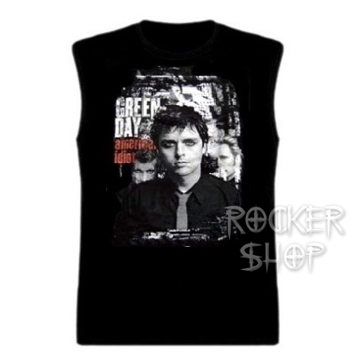 Tričko GREEN DAY pánske-American Idiot Band/bez rukávov
