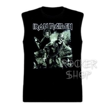 Tričko IRON MAIDEN pánske-A Matter Of Life And Death Soldiers/bez rukávov