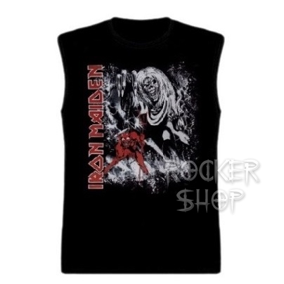 Tričko IRON MAIDEN pánske-Number Of The Beast RW/bez rukávov