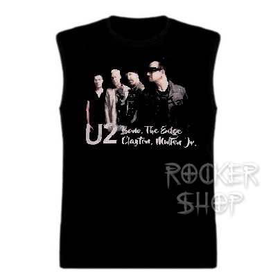 Tričko U2 pánske-Band/bez rukávov